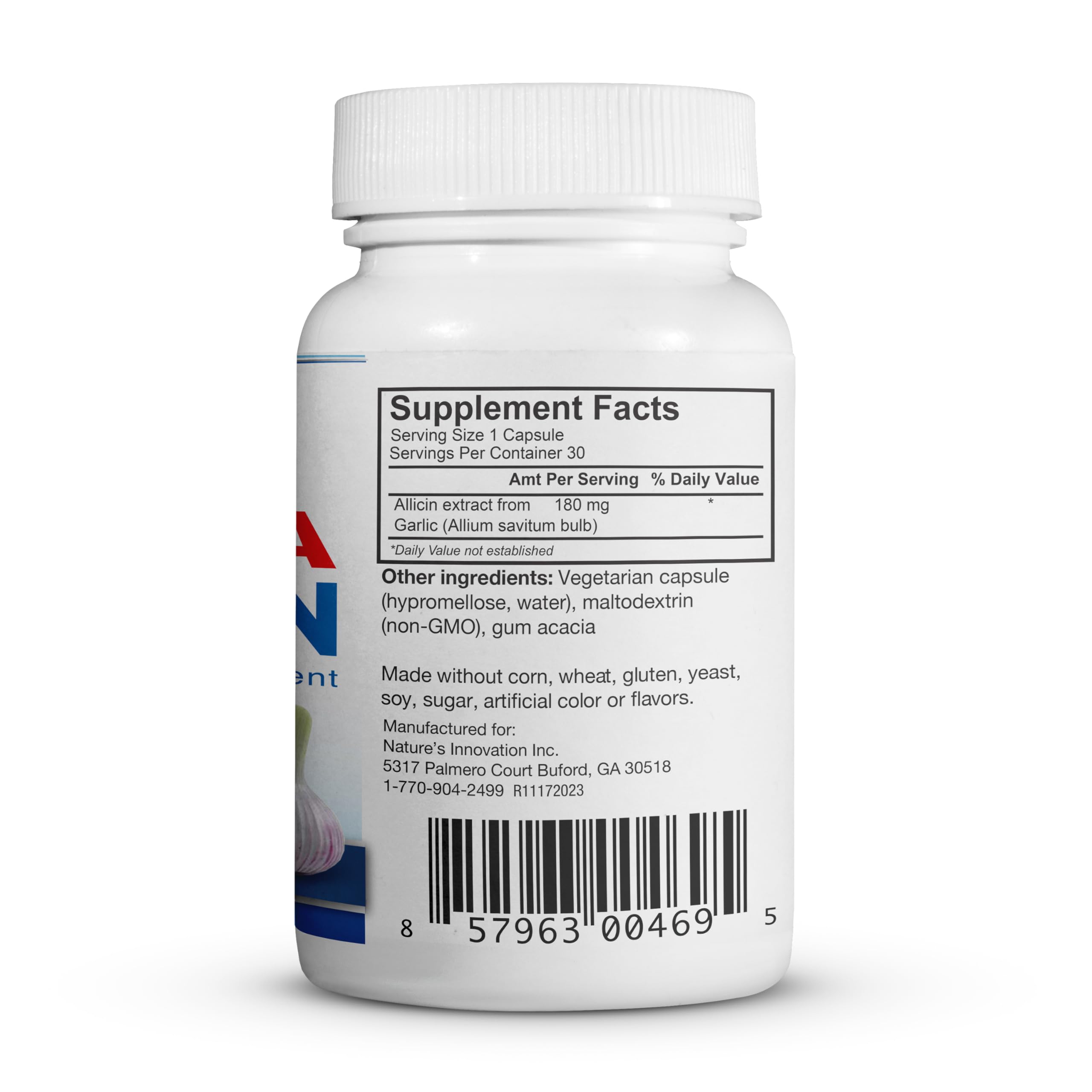USA-made facility badge on BuyNaturally packaging for quality assurance.