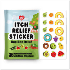 Buzzluv parche hidrocoloide para picaduras de mosquitos alivia rápido el picor.