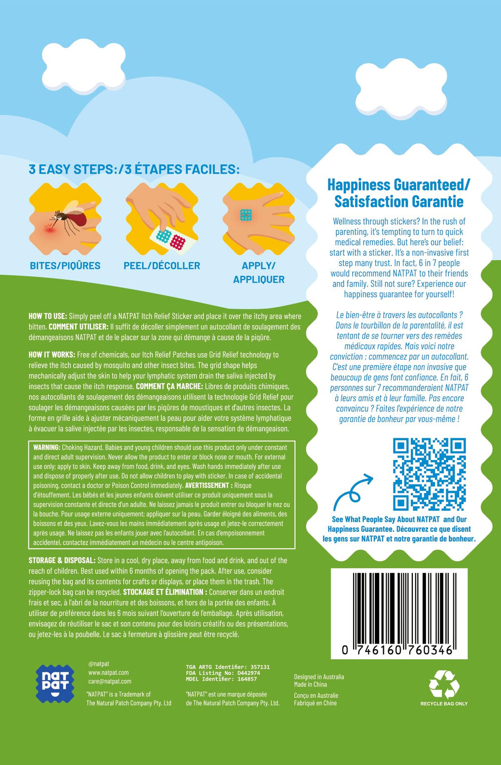 BuzzPatch NATPAT Magic Patch helps with bed bug bite sensations on skin