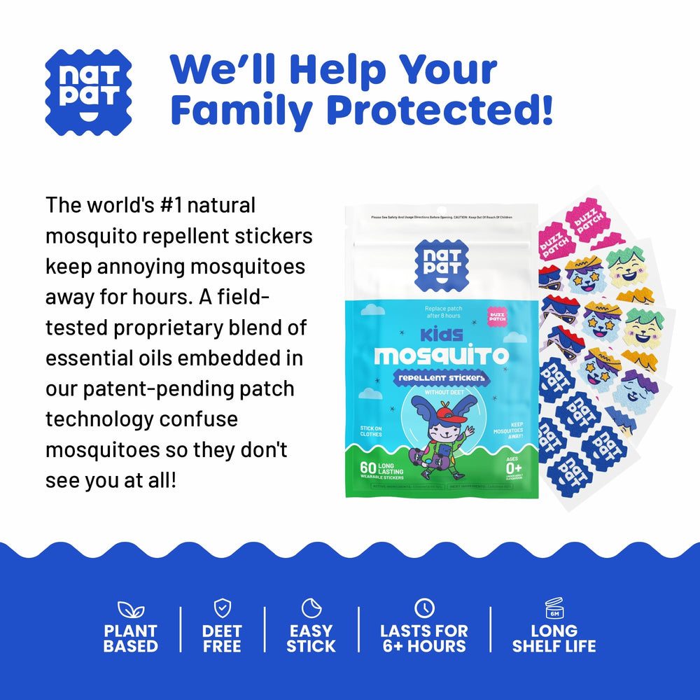 BUZZPATCH NATPAT water-resistant patch keeps up with outdoor play
