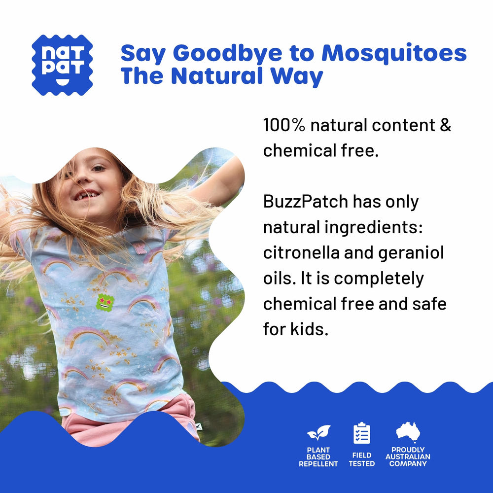 BUZZPATCH NATPAT Plant-based ingredients highlight a gentle, skin-friendly option.