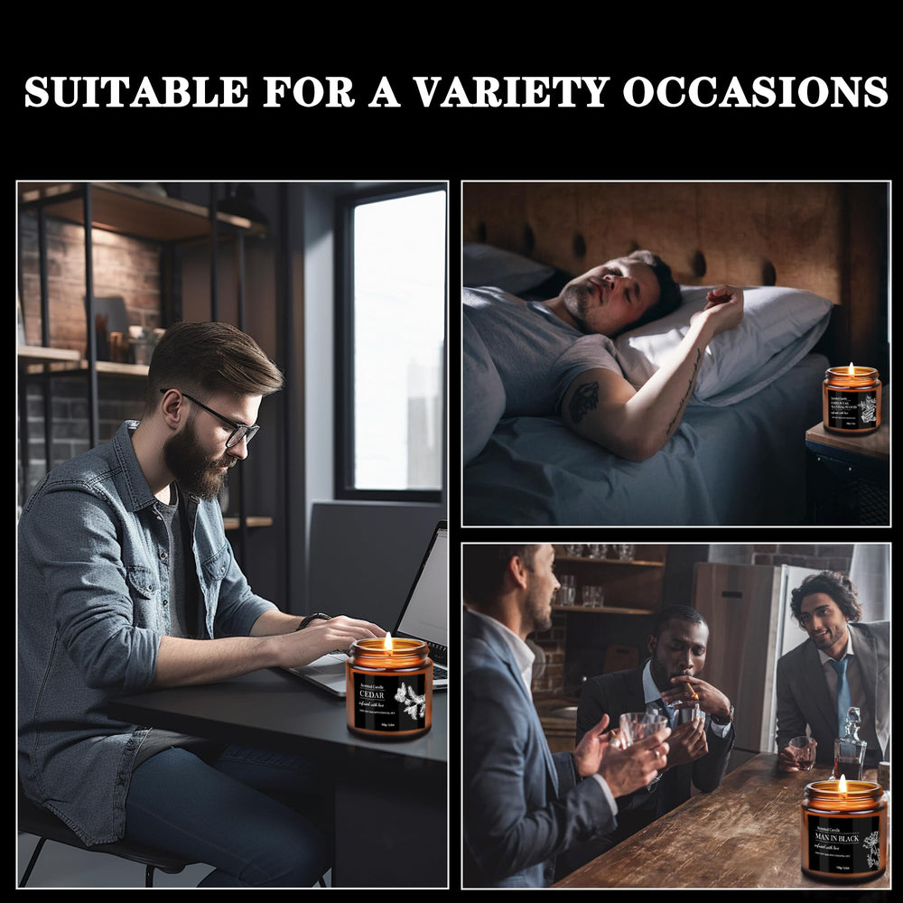 BVHDIA 6-pack candle set for versatile home scent options.