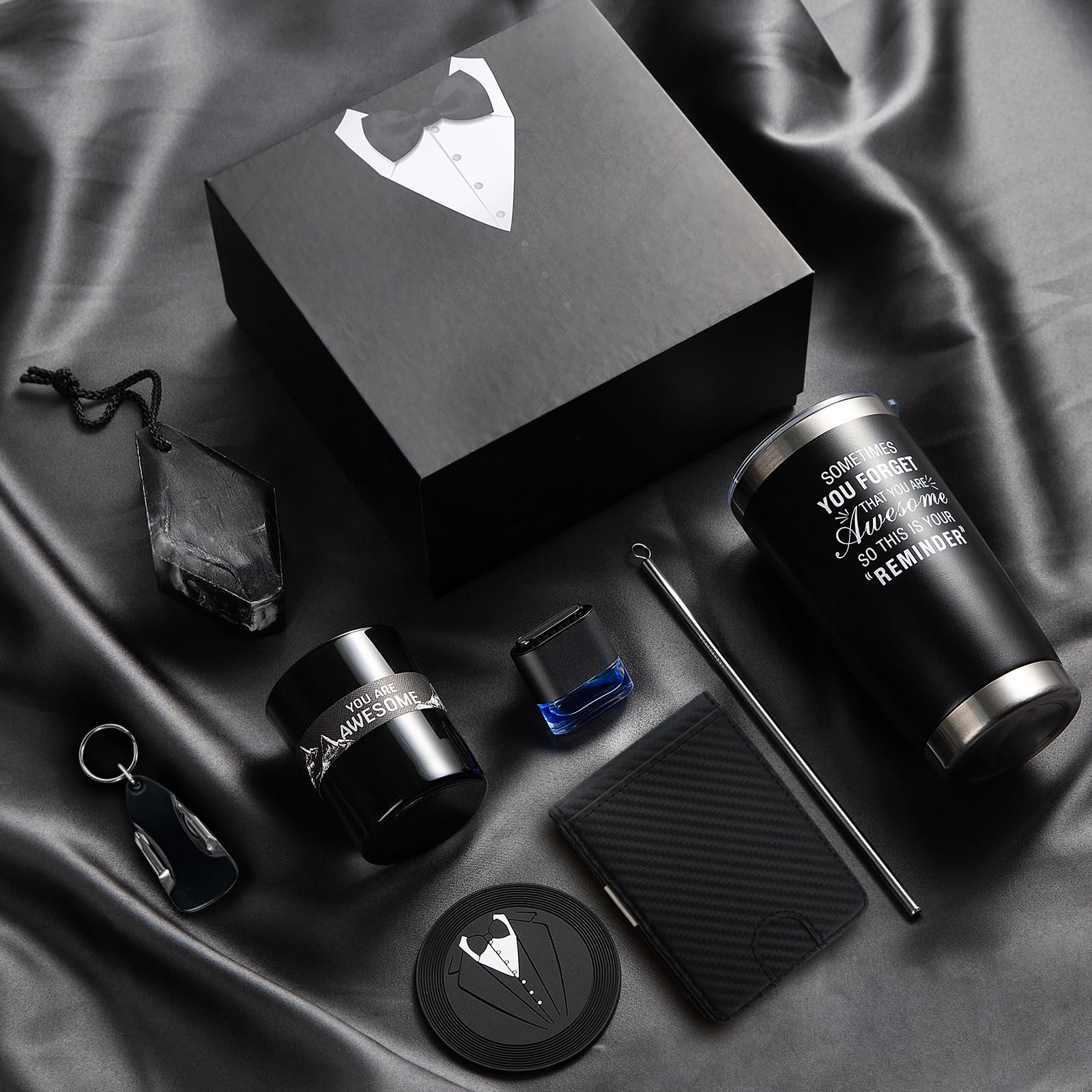 BVHDIA 8-piece gift set for men, premium packaging for dads, husbands, or friends