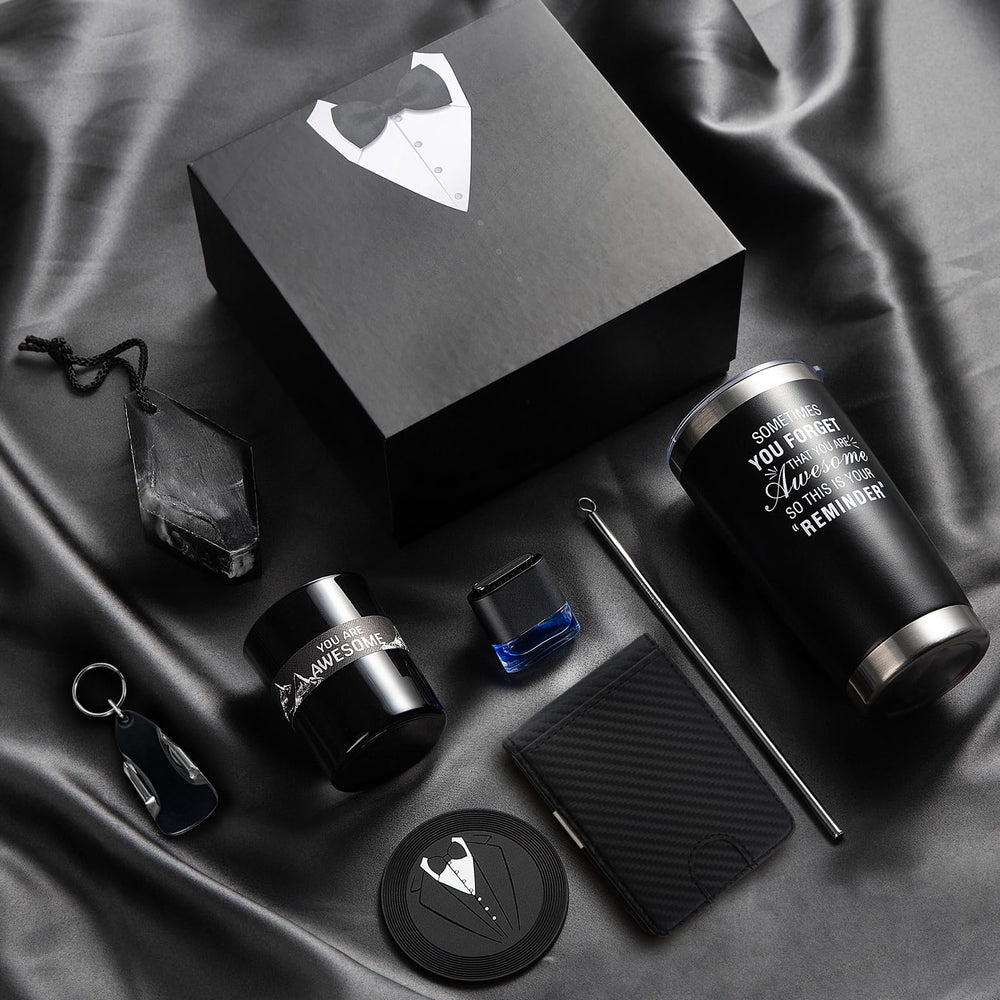 BVHDIA 8-piece gift set for men, premium packaging for dads, husbands, or friends
