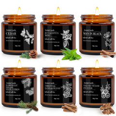 BVHDIA sandalwood cedar candle jar for a long-lasting, calming atmosphere.
