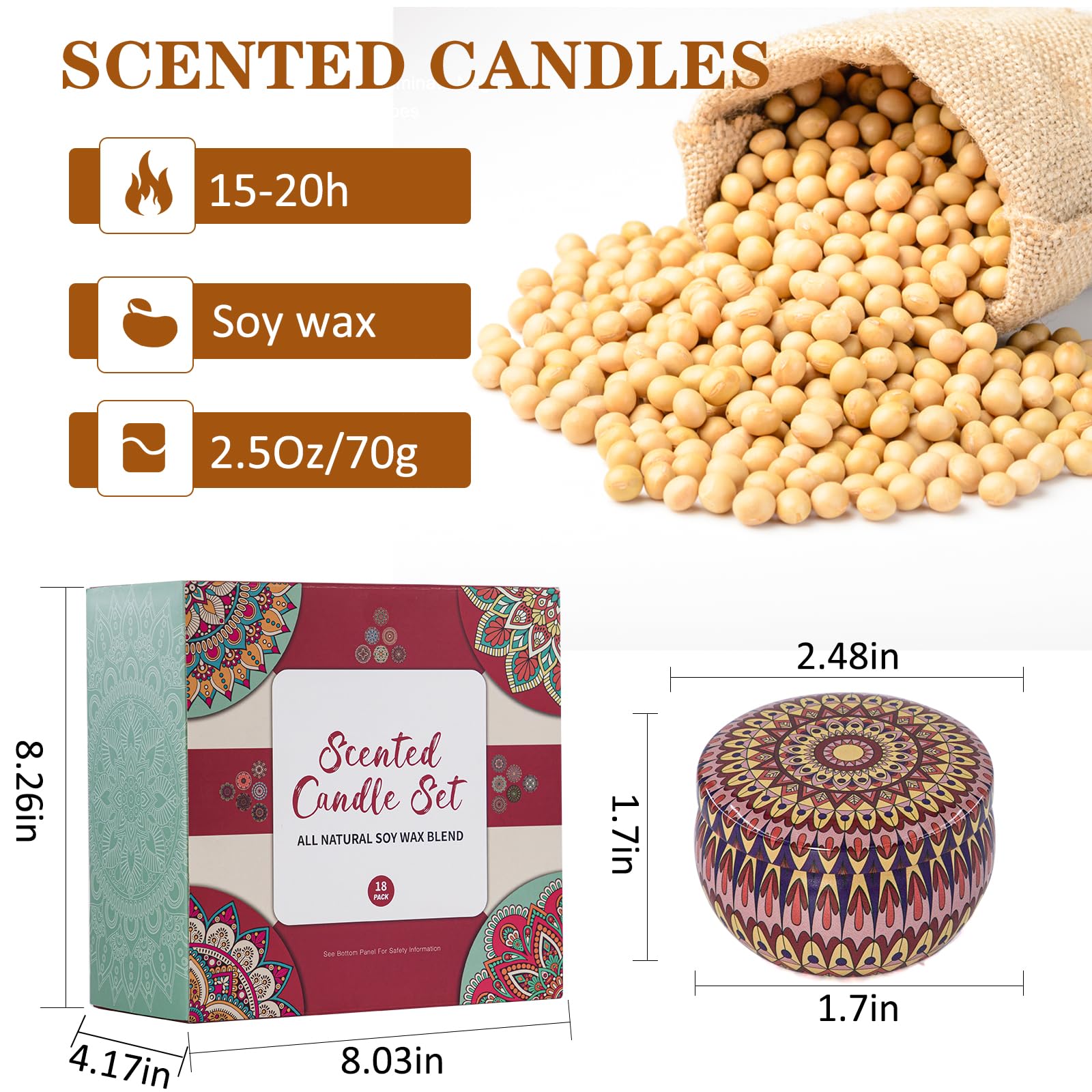 BXGRH gift-ready bulk candles are ideal for holidays, housewarmings, or hosts.