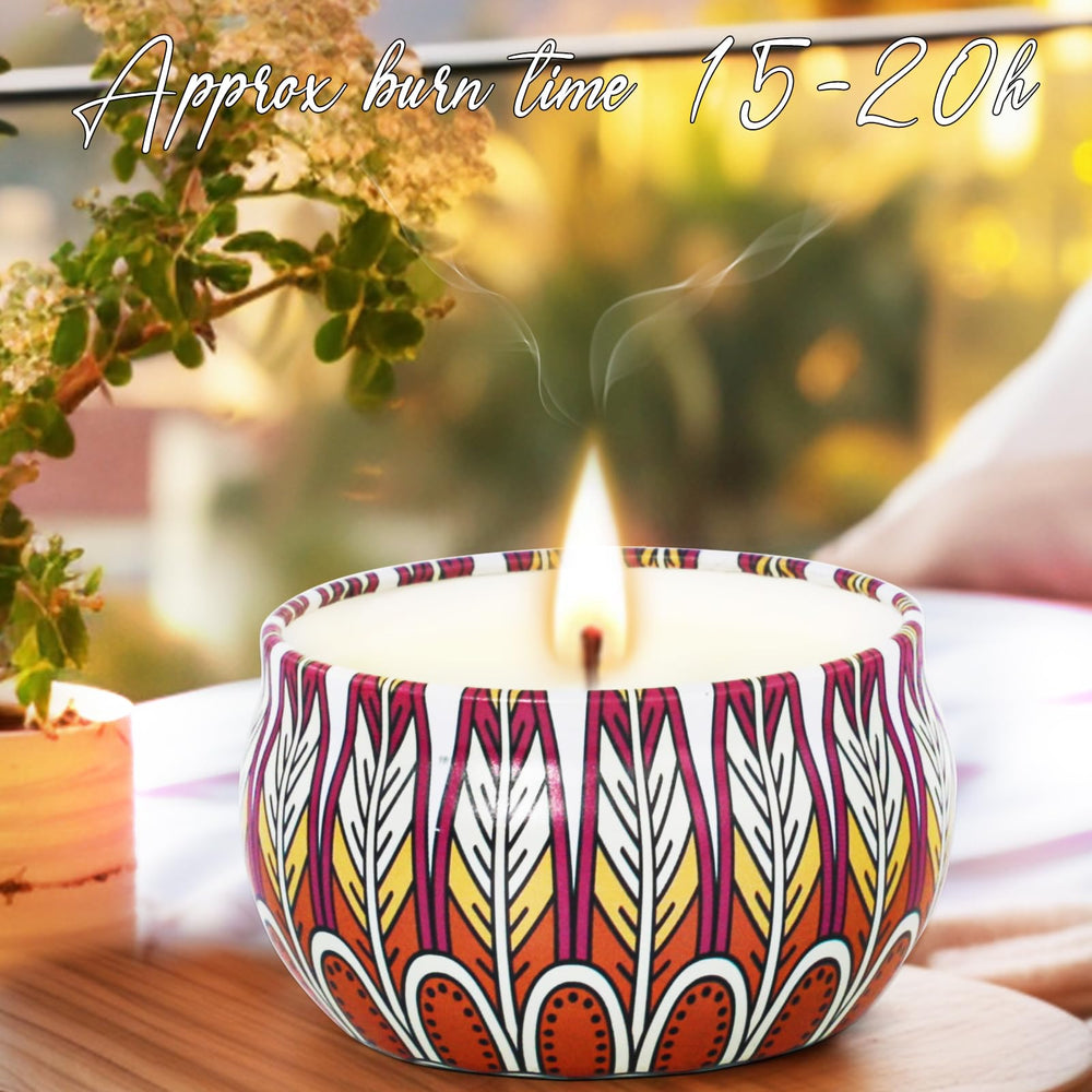 BXGRH long-burning soy wax candles provide steady fragrance without overpowering a room.