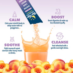 Enzyme-rich Bye-Bye Weekend PM formula label highlighting digestive support