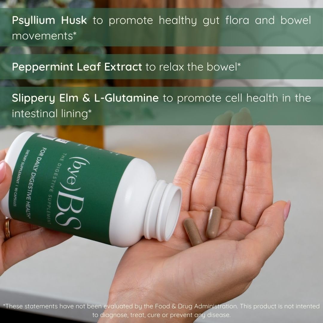 ByeBS digestive support aids regularity and overall digestive balance.