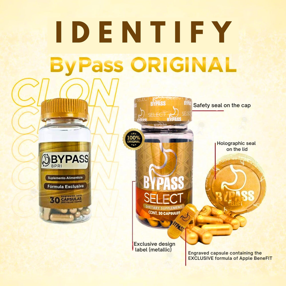 Bypass Select metabolism-support ingredients shown in a jar for daily use.