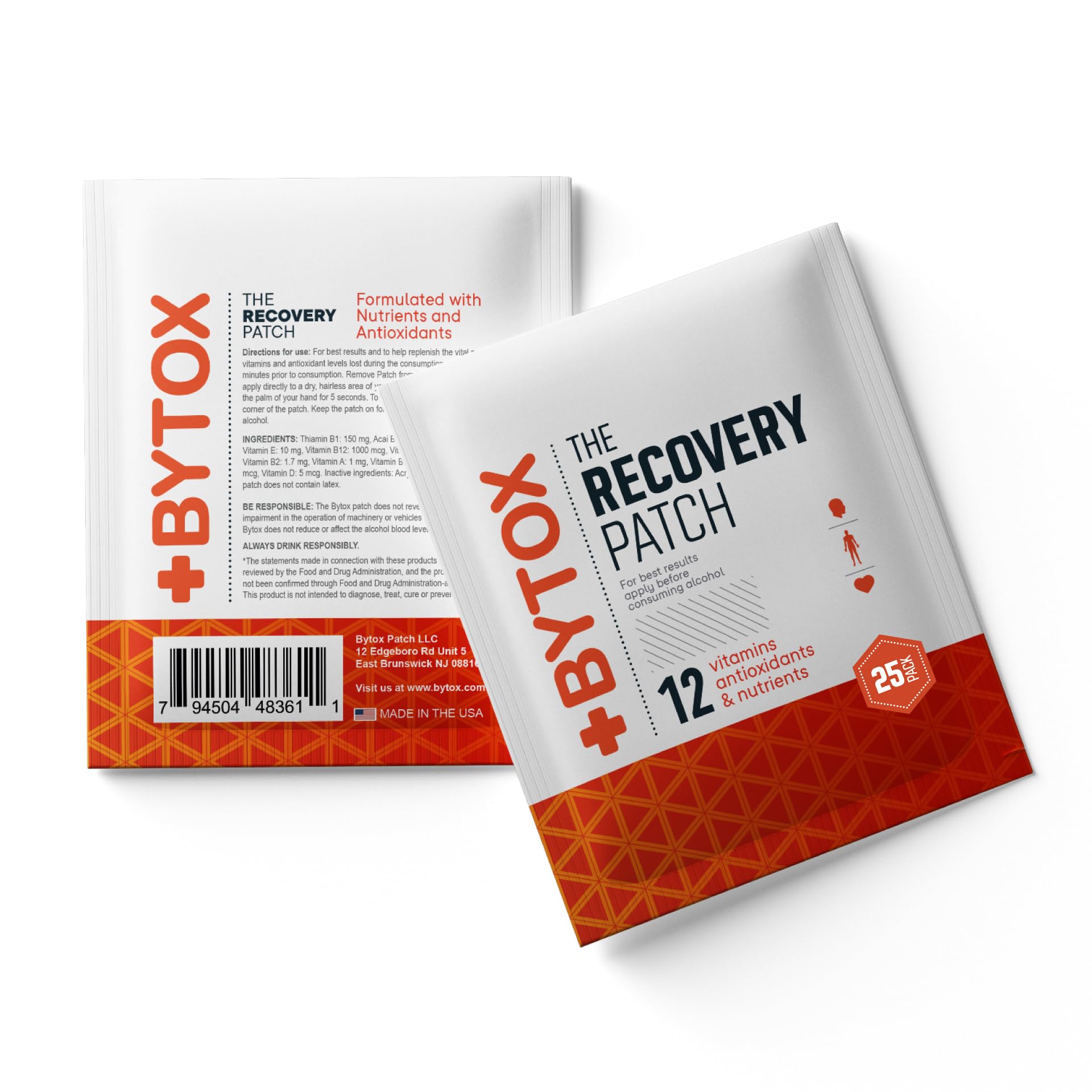 Bytox 12 active ingredients list highlighting vitamins and antioxidants.