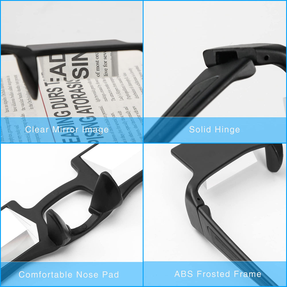 BywoBywo Horizontal Lazy Glasses are compatible with small-frame prescription glasses.