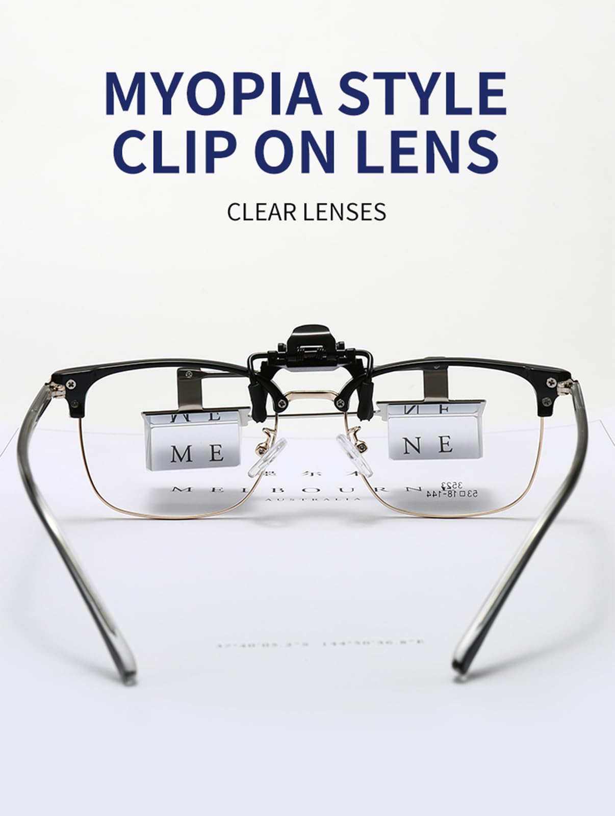 BywoBywo secure clip-on fit attaches to existing glasses for stability.