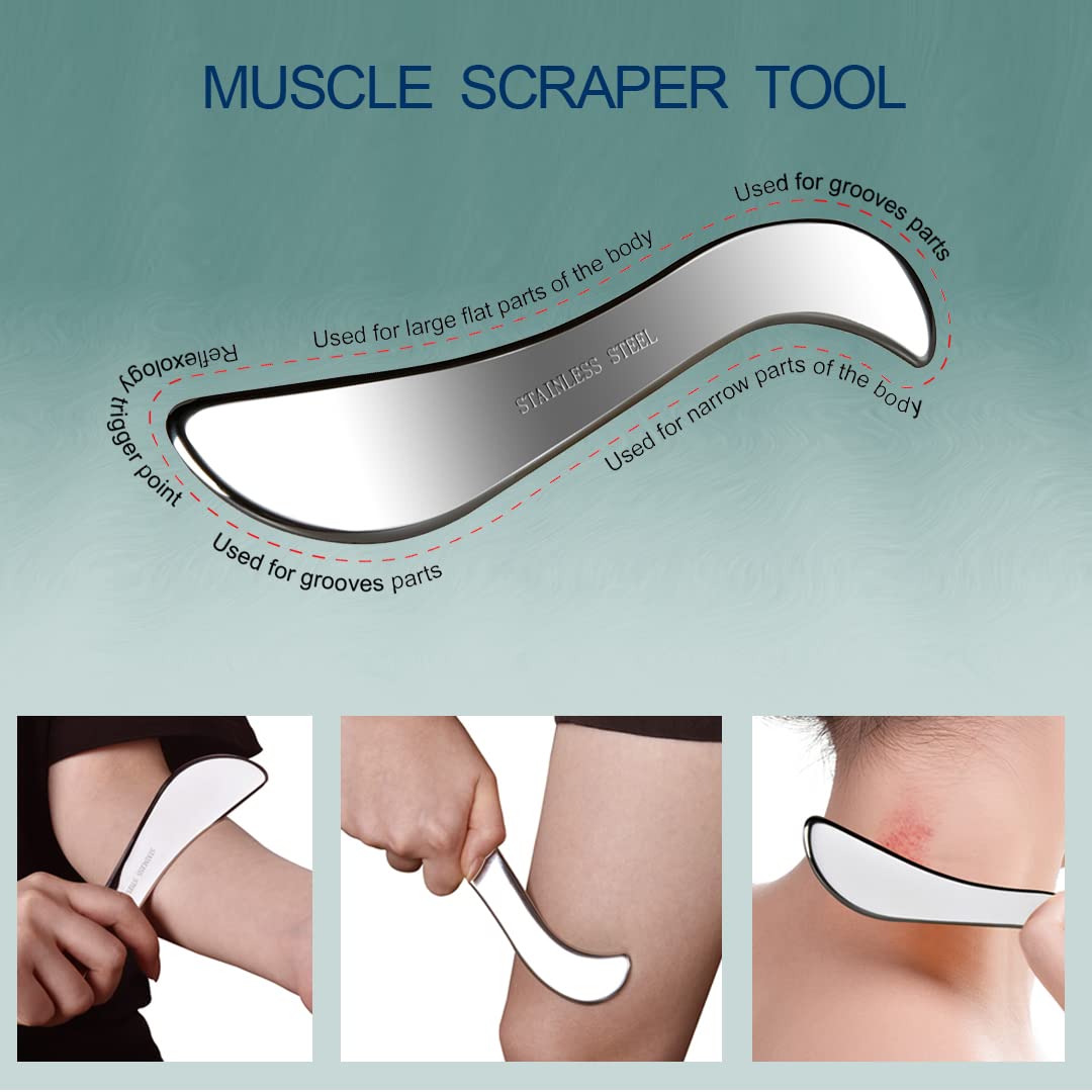 BYYDDIY D-shaped arc tool targets curves on arms, spine, and instep.