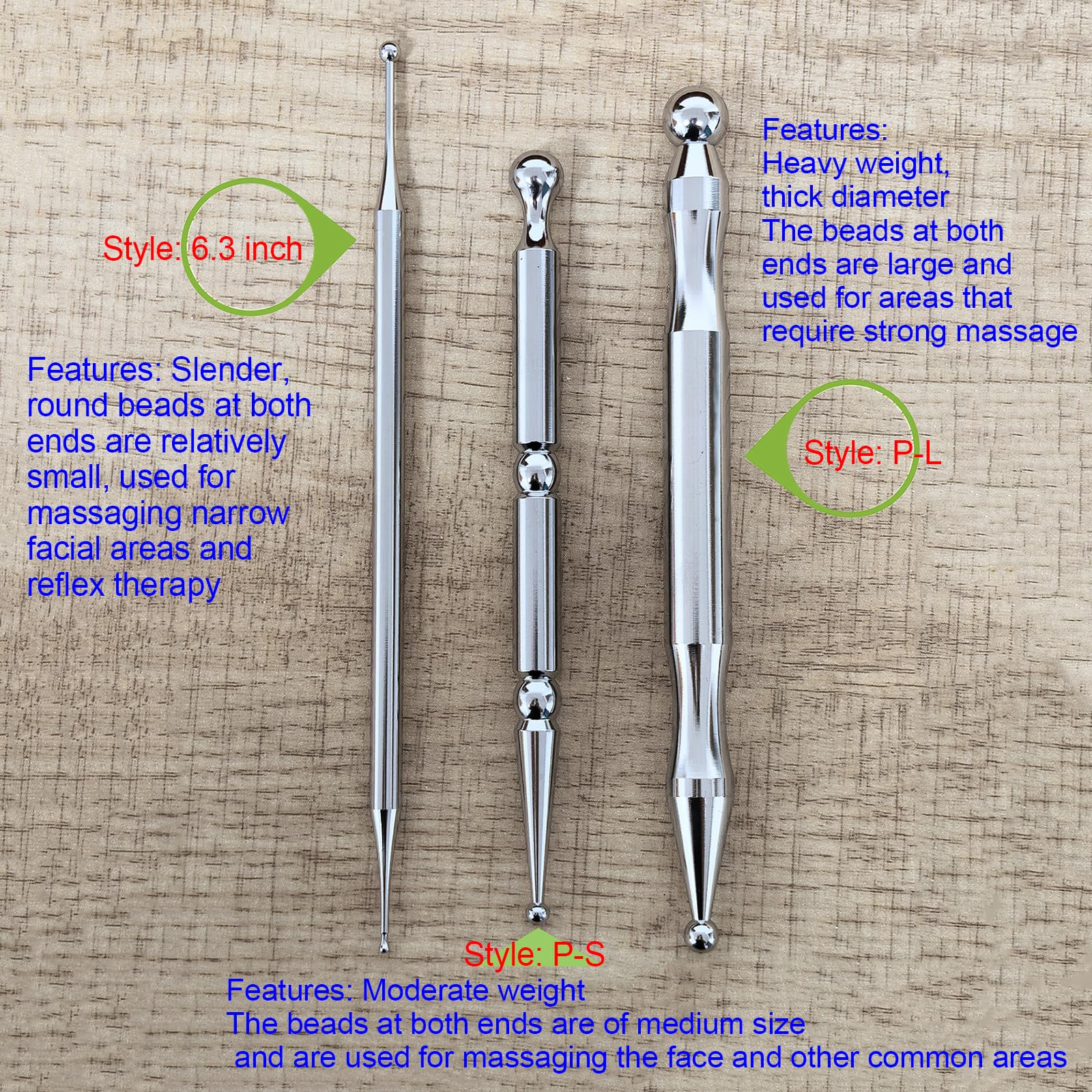 BYYDDIY dual-head reflexology nibs enable targeted pressure on ears and facial zones.