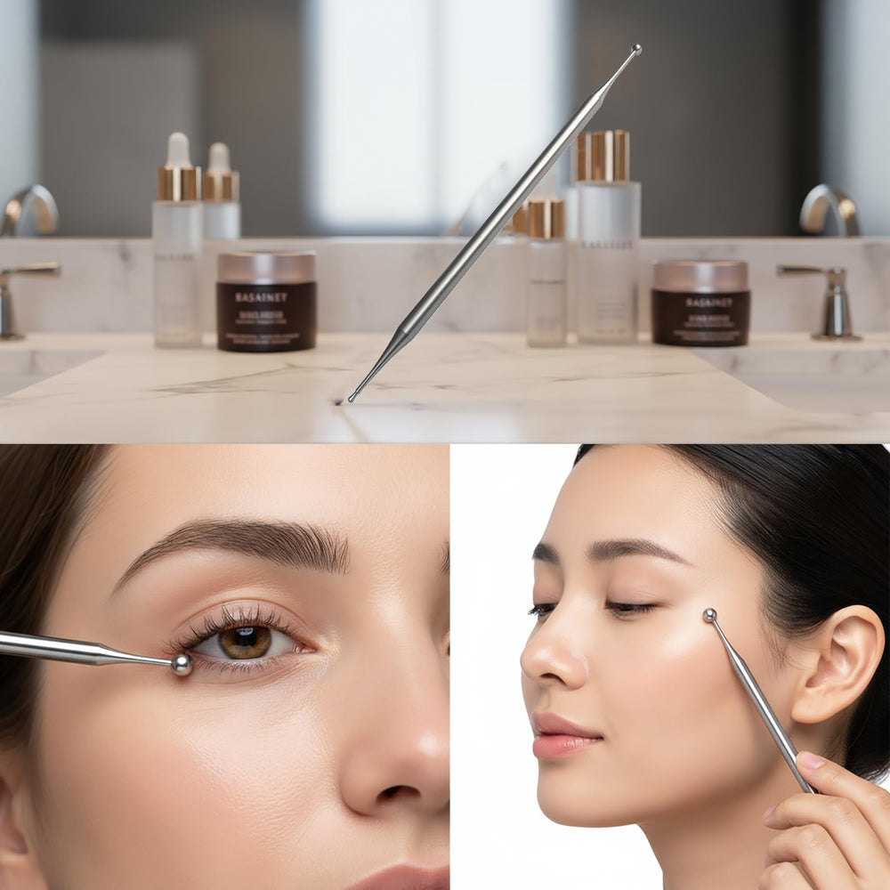 BYYDDIY masaje facial y orejas con punta ovalada para deslizamiento suave