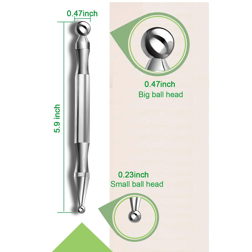 BYYDDIY round-end deep-tissue massager glides smoothly over skin.