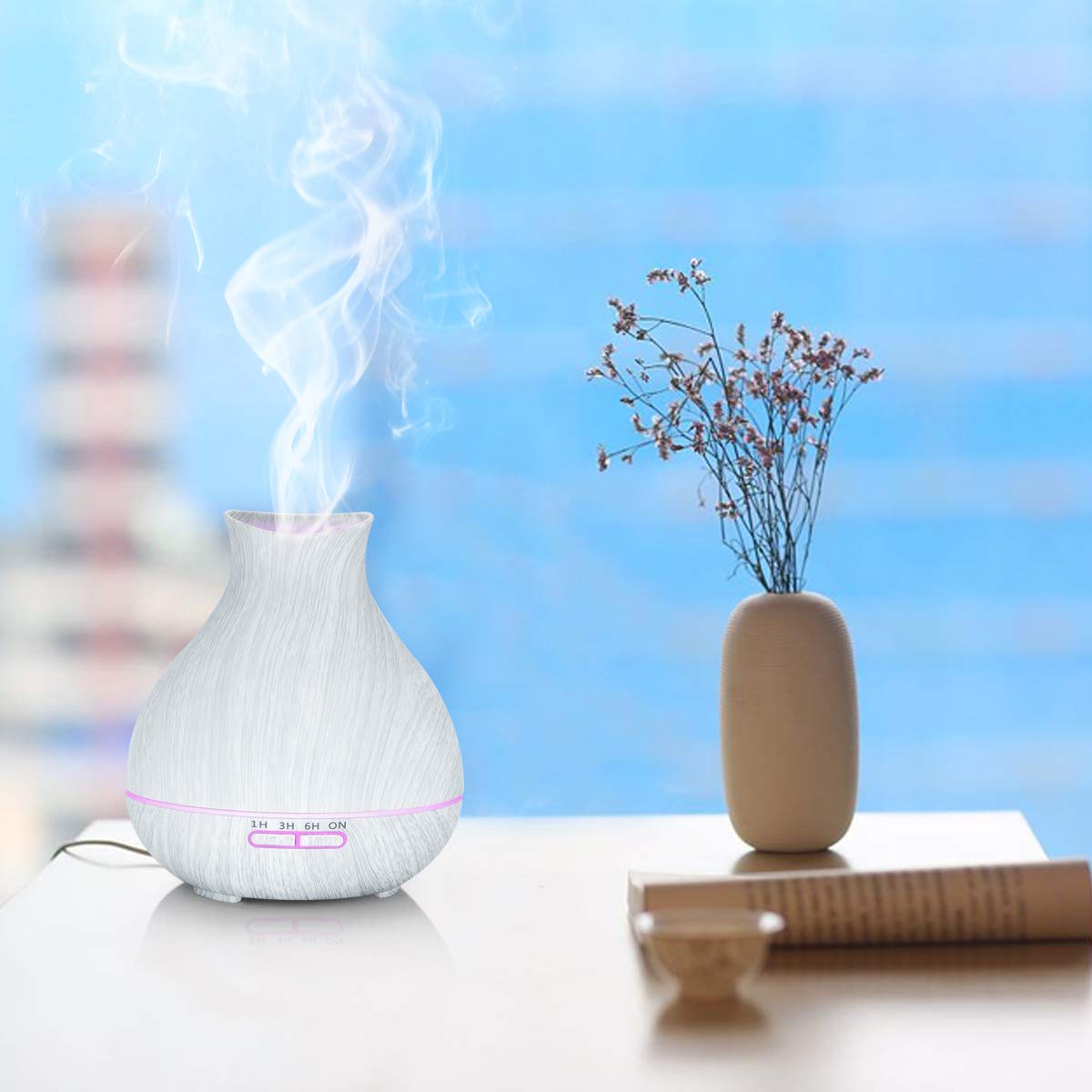 BZseed Aromatherapy Diffuser mist output demonstrates generous diffusion for rooms.
