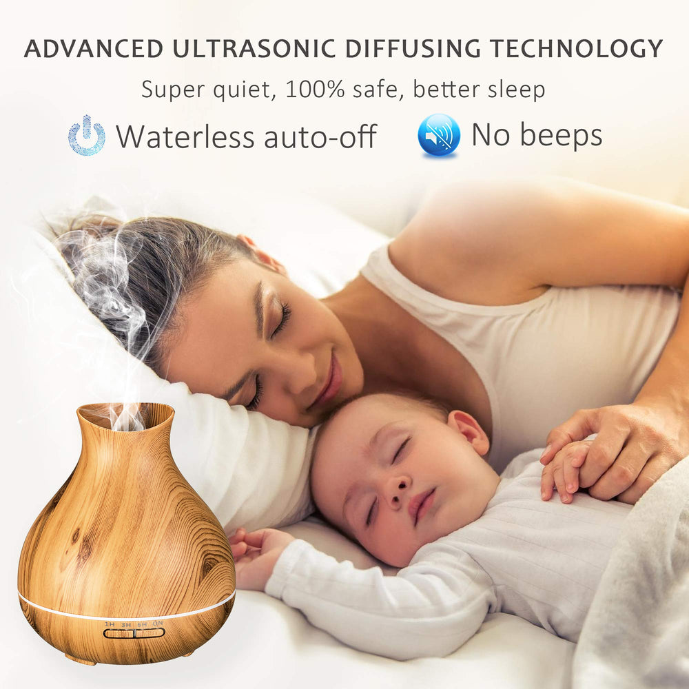 BZseed Diffuser timer display showing 12-hour operation in quiet use