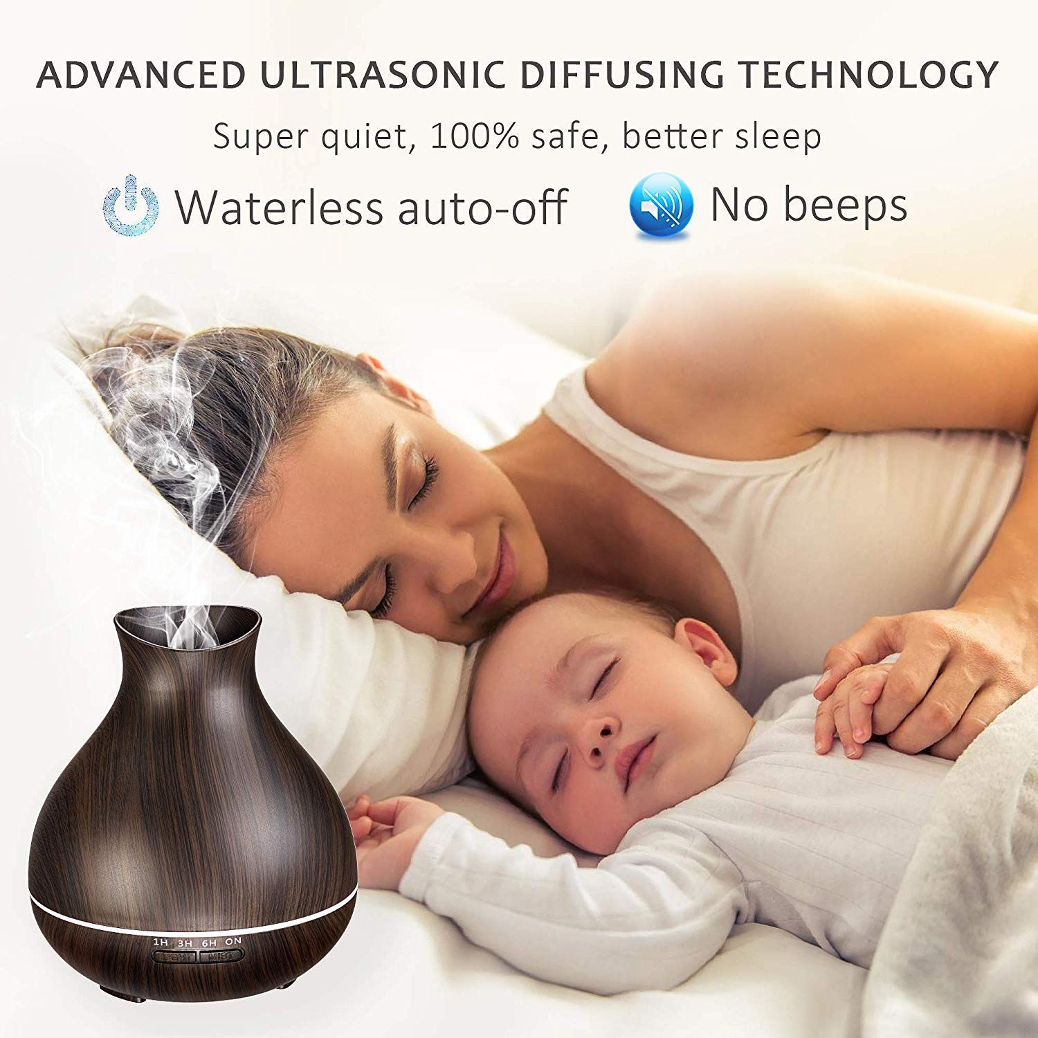 BZseed diffuser in wood-look finish adds modern decor