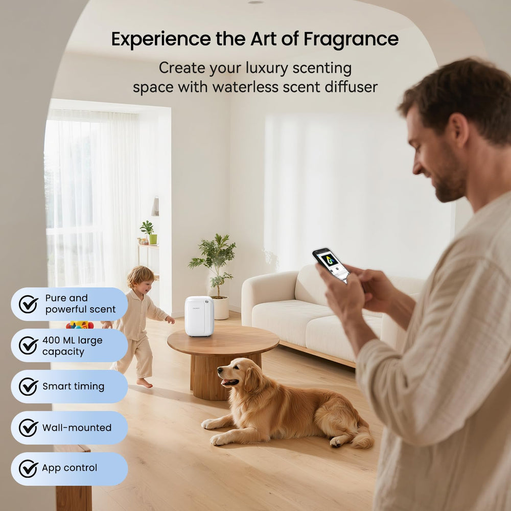CACAFSFY diffuser 400ml bottle setup enabling long-lasting fragrance