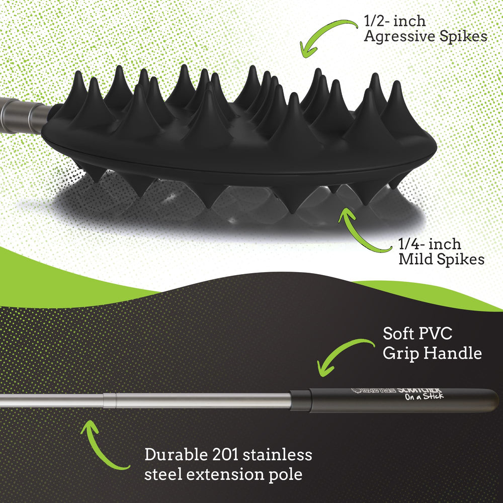 Cactus Scratcher compact keychain design attached to a bag for on-the-go relief