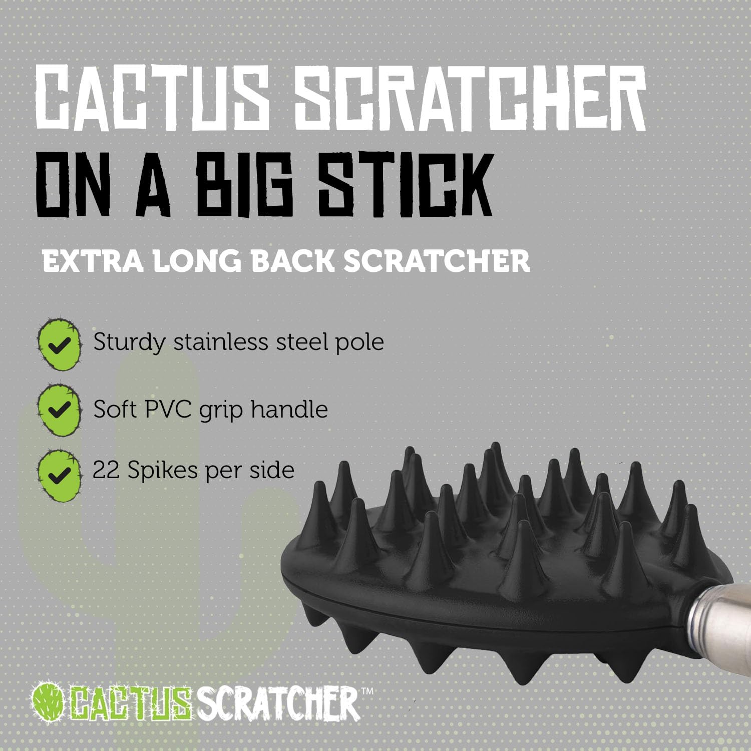 Cactus Scratcher dual ended design offers gentle and deep scratch options for comfort