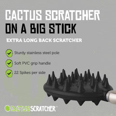 Cactus Scratcher dual ended design offers gentle and deep scratch options for comfort