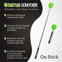 Cactus Scratcher dual-ended design offers gentle and deep scratching options