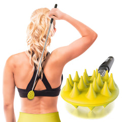 Cactus Scratcher extendable back scratcher fully extended for hard-to-reach spots.