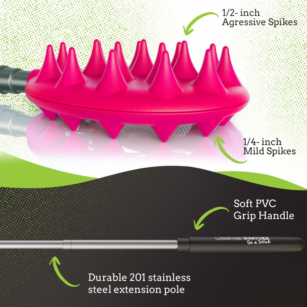 Cactus Scratcher extremos dobles para raspado suave y profundo
