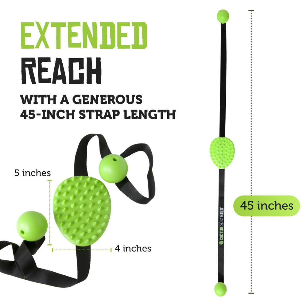 Cactus Scratcher original durable green material designed for long-lasting back scratching.