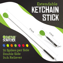 Cactus Scratcher shows the retractable handle with secure lock at chosen length.