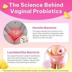Cacukn gluten-free label on feminine probiotic gummies