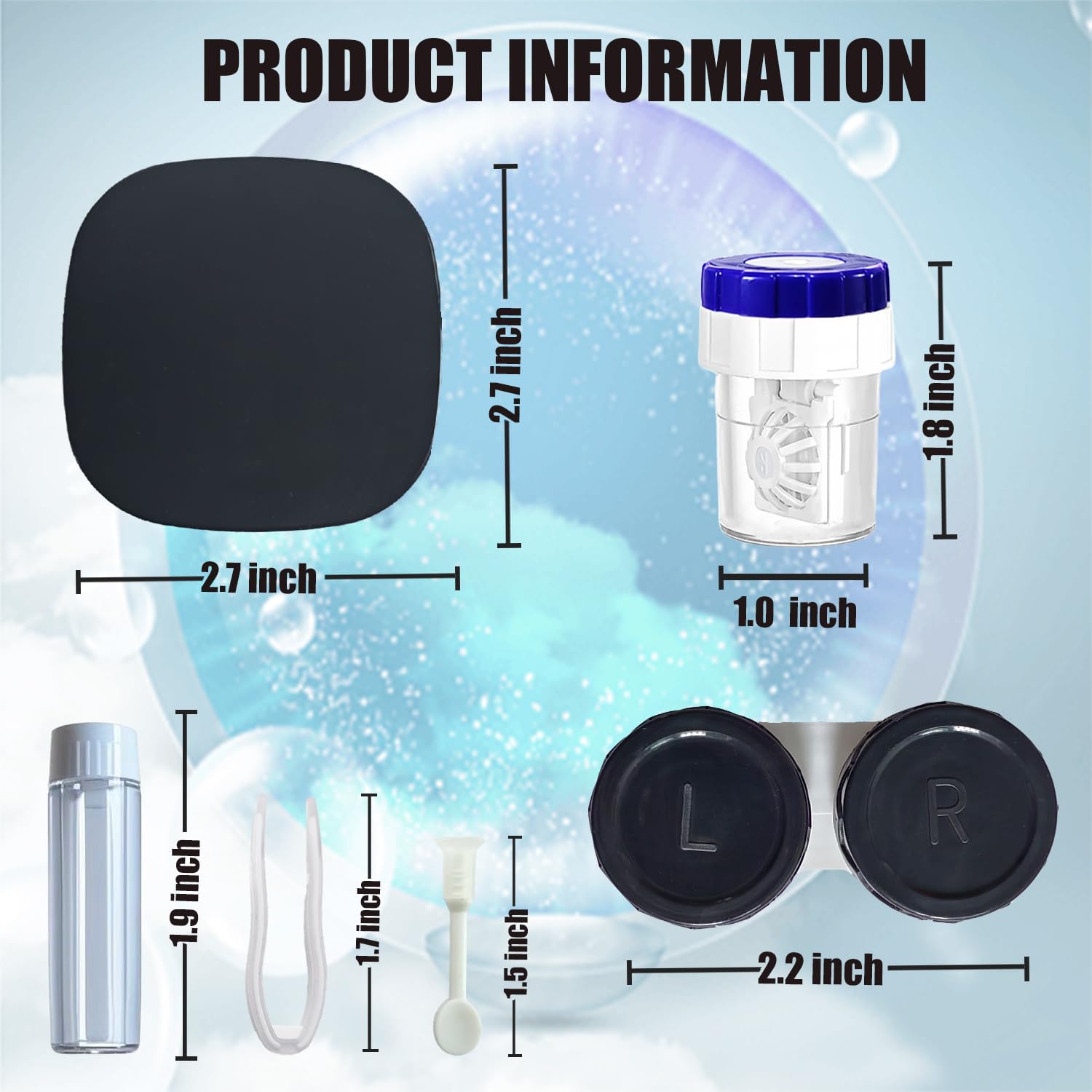 CADEVED compact case with built-in mirror for on-the-go checks