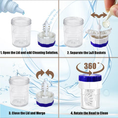 CADEVED lens applicator with built-in mirror for easy insertion and inspection