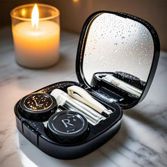 CADEVED tweezers and stick connection for safe lens handling