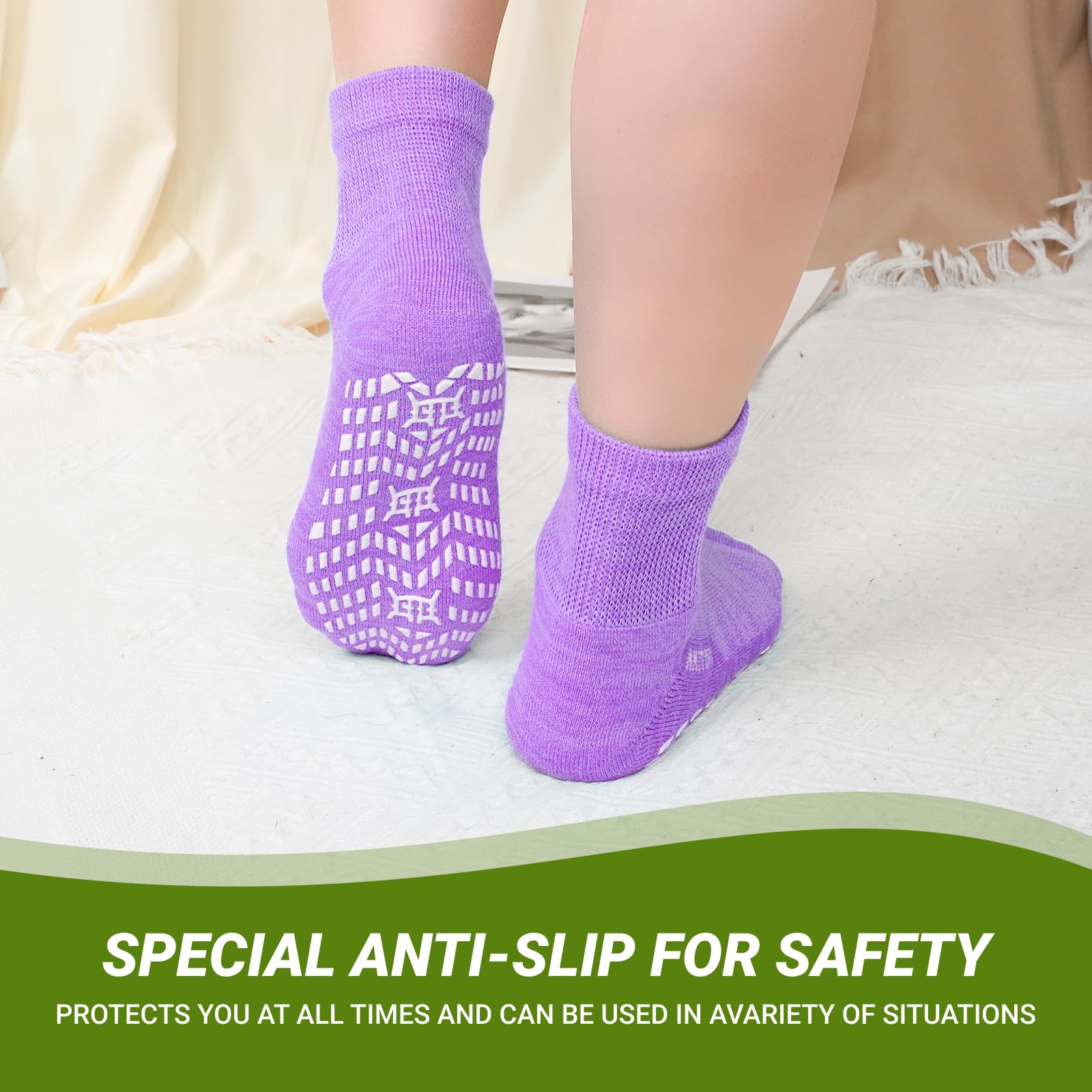 CaiDieNu diabetic socks with seamless toe highlighting comfortable wear