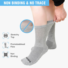 CaiDieNu non-slip diabetic socks side view with roomy top