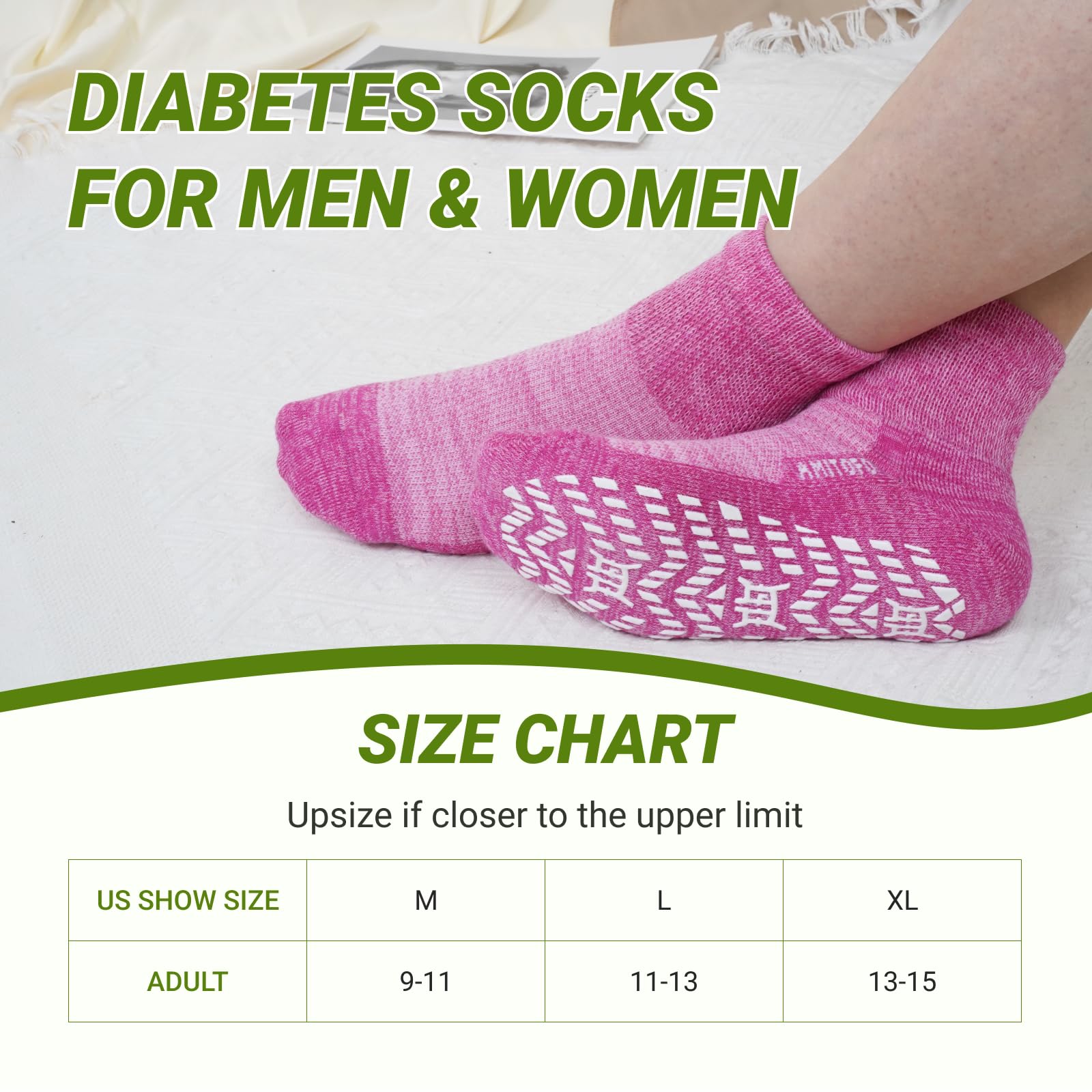 CaiDieNu unisex extra-large sock for men and women 9-15