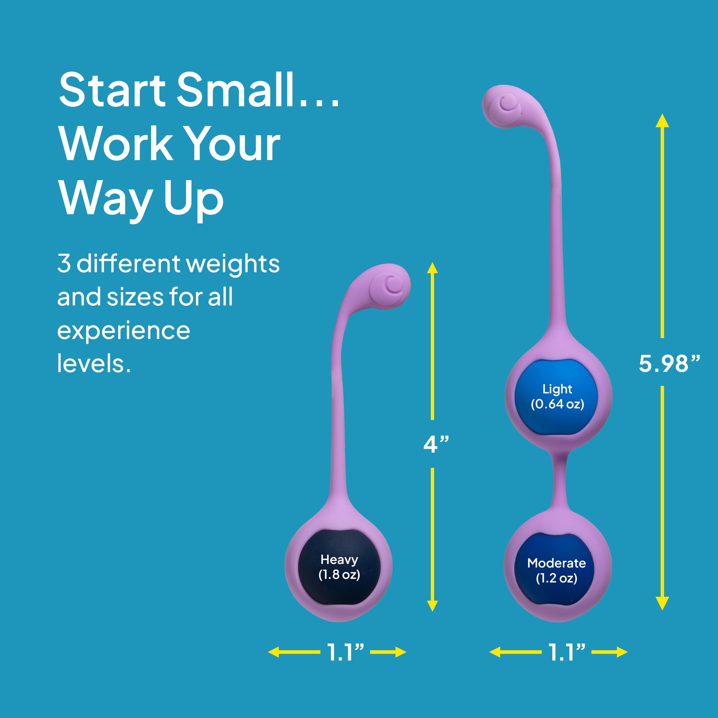 Cake Hello Kegel Set stainless steel balls are easy to clean and durable.