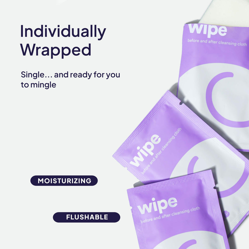 Cake pH-balanced intimate wipes for comfortable daily care.