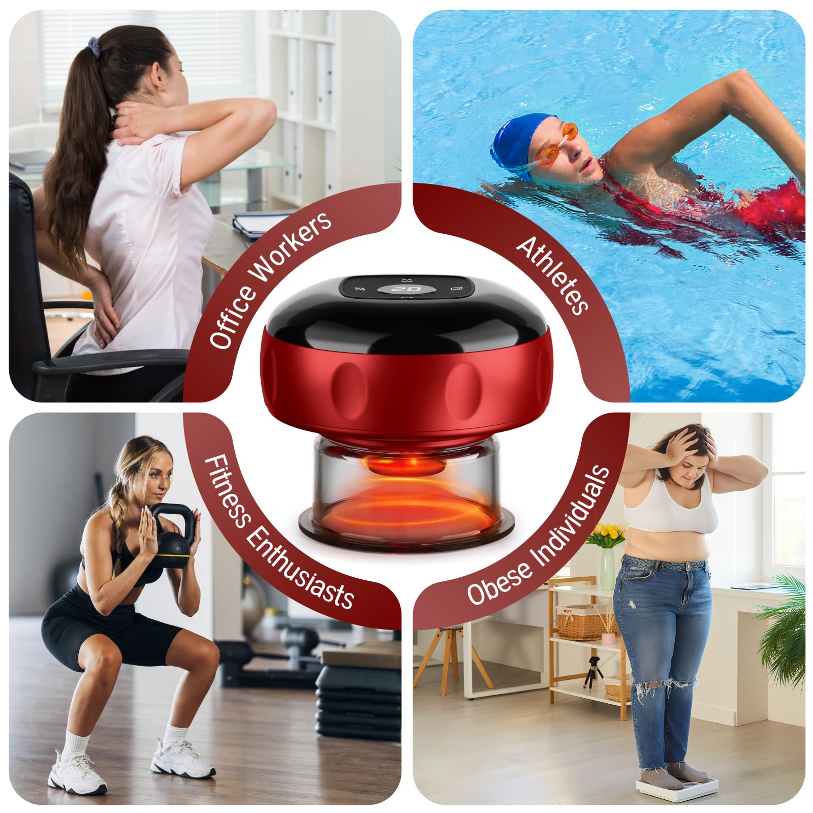 Cakoutanb auto-shutoff timer display for safe, worry-free sessions