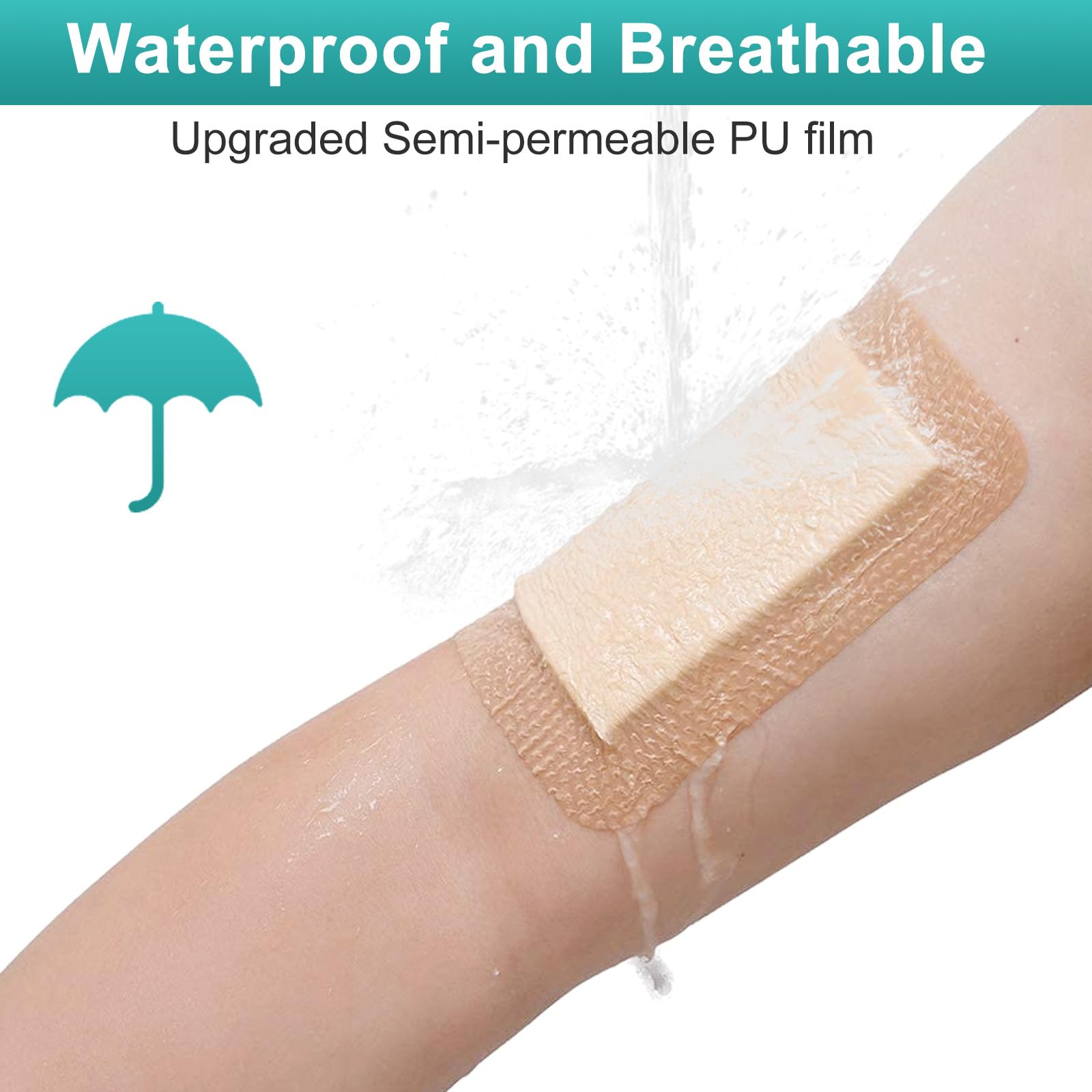 CAKRNPS silicone foam dressing individually packed for immediate use.