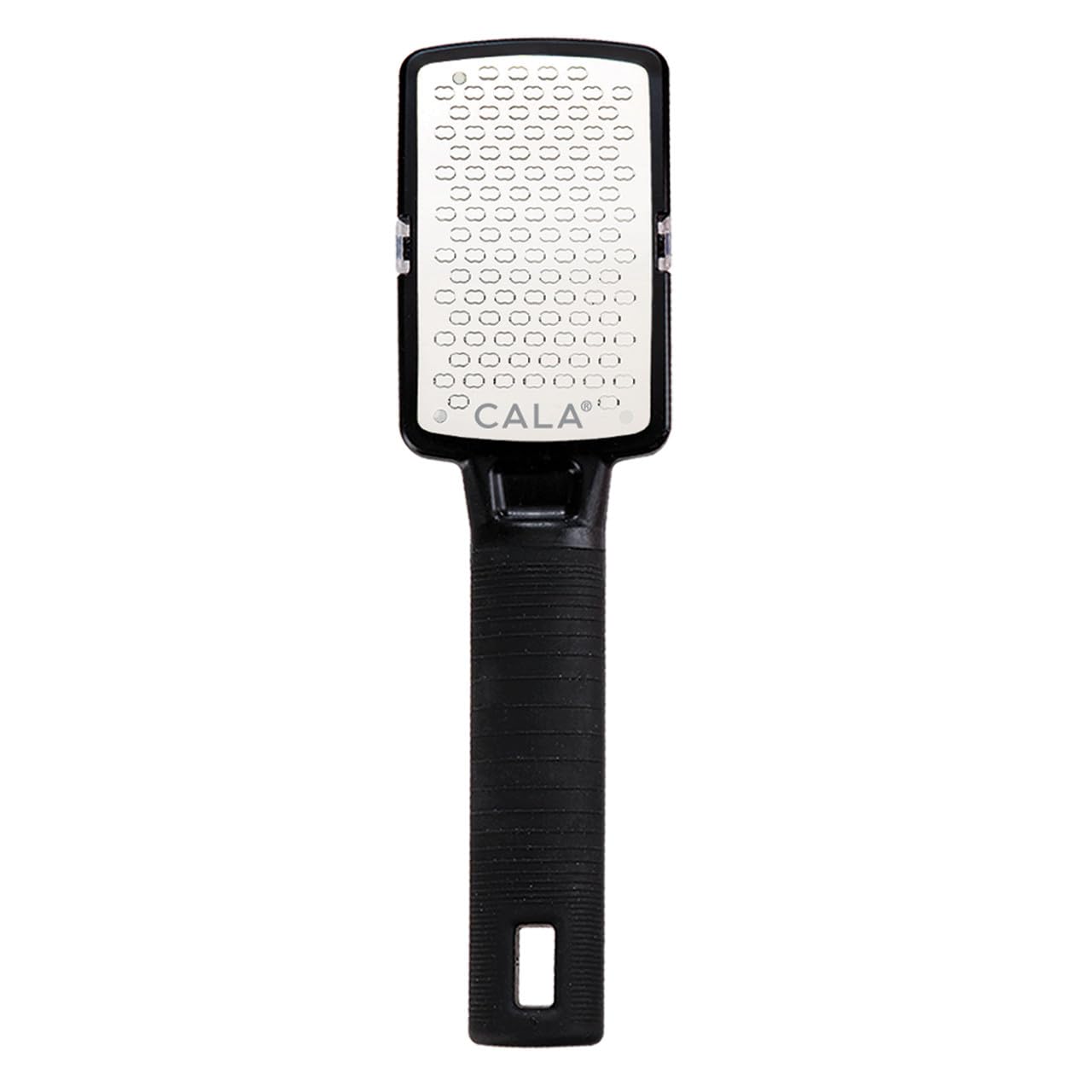 Cala Silky Glide Pro callus remover in hand for precise control.