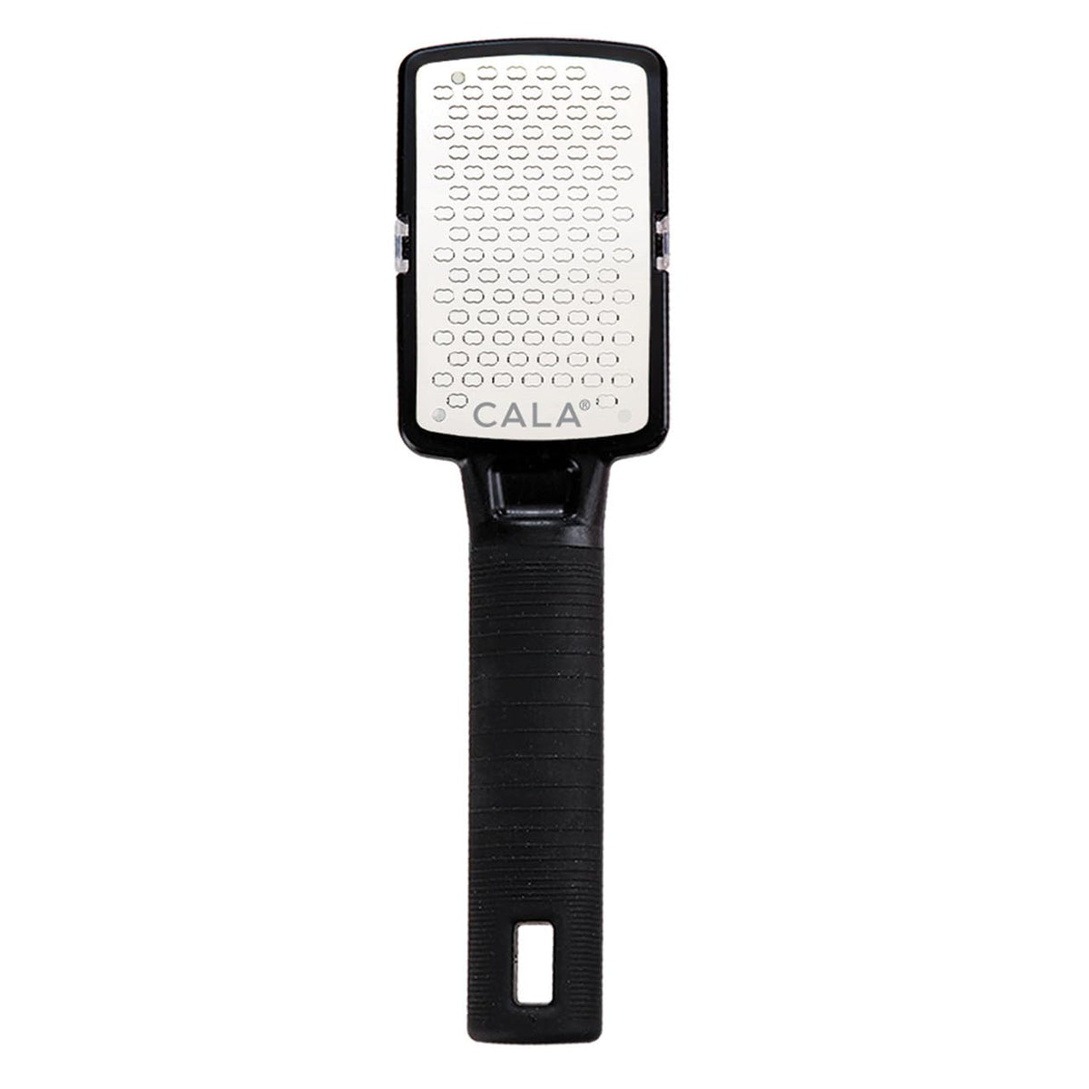 Cala Silky Glide Pro callus remover in hand for precise control.