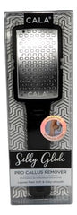 Cala Silky Glide Pro wide surface for fast removal of tough calluses.