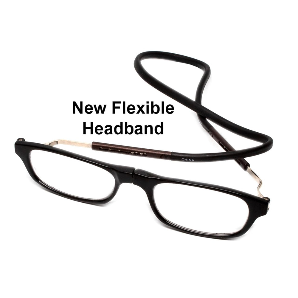 Calabria grey crystal frame for a subtle, professional look