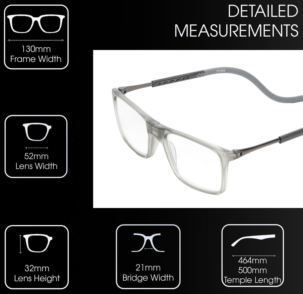Calabria SP02 lens height 42mm for comfortable near-vision use.
