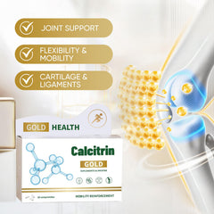 CALCITRIN GOLD tablets close-up, easy-to-swallow for daily use.
